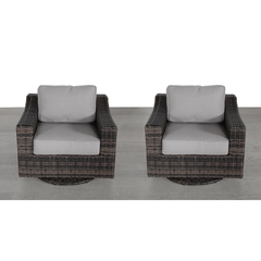 LSI Outdoor Swivel Patio Chair with Cushions – Fully Assembled & Comfortable Seating