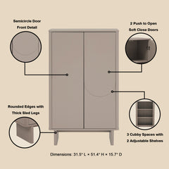 Accent Cabinet in Mocha