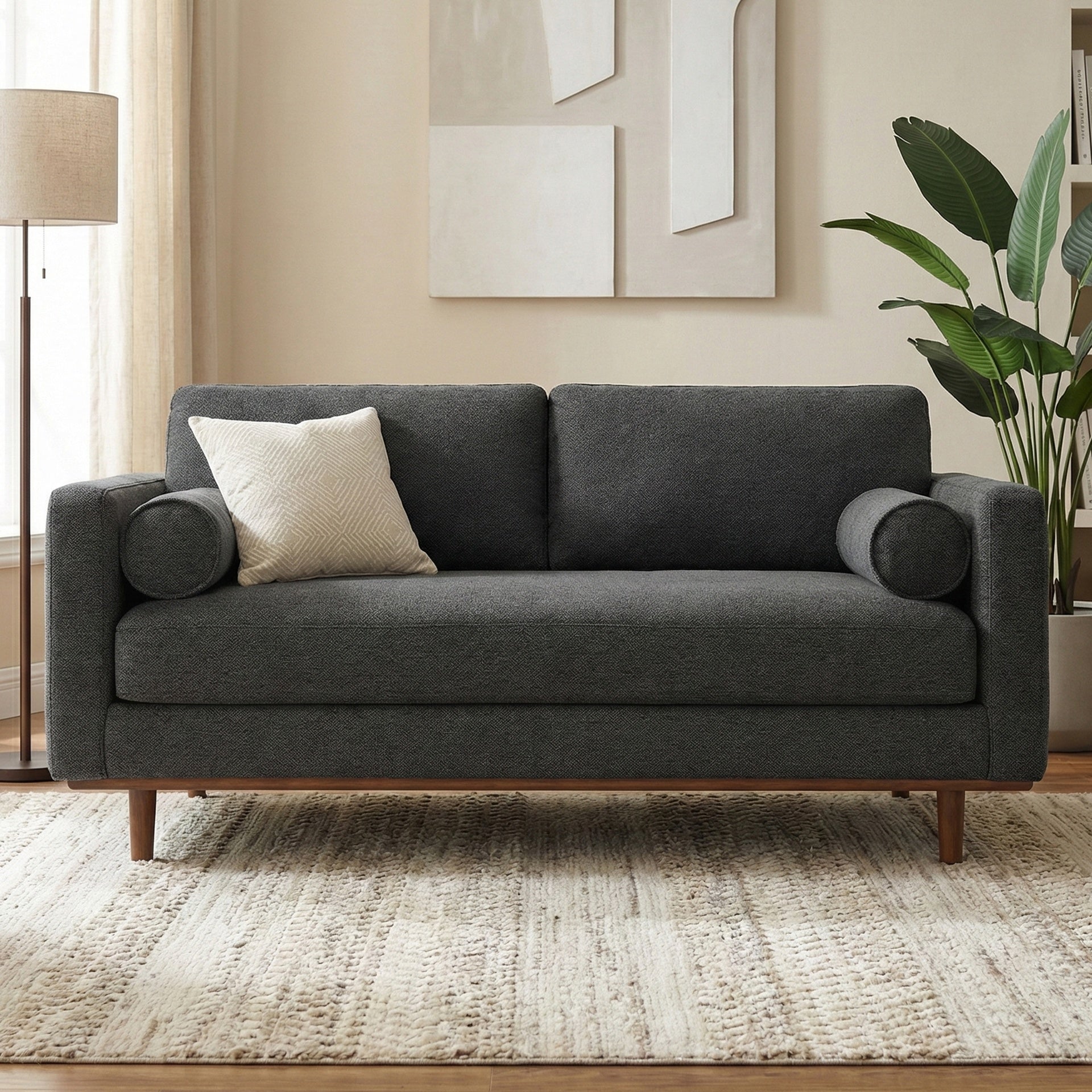 Morrison - 72" Sofa - Charcoal Grey