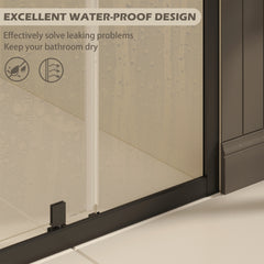 31-33" W ×72" H Pivot Shower Door, 1/4"(6mm) SGCC Clear Tempered Glass Shower Door with Explosion Film, Nano Easy-Clean Coating, Reversible Installation, Matte Black