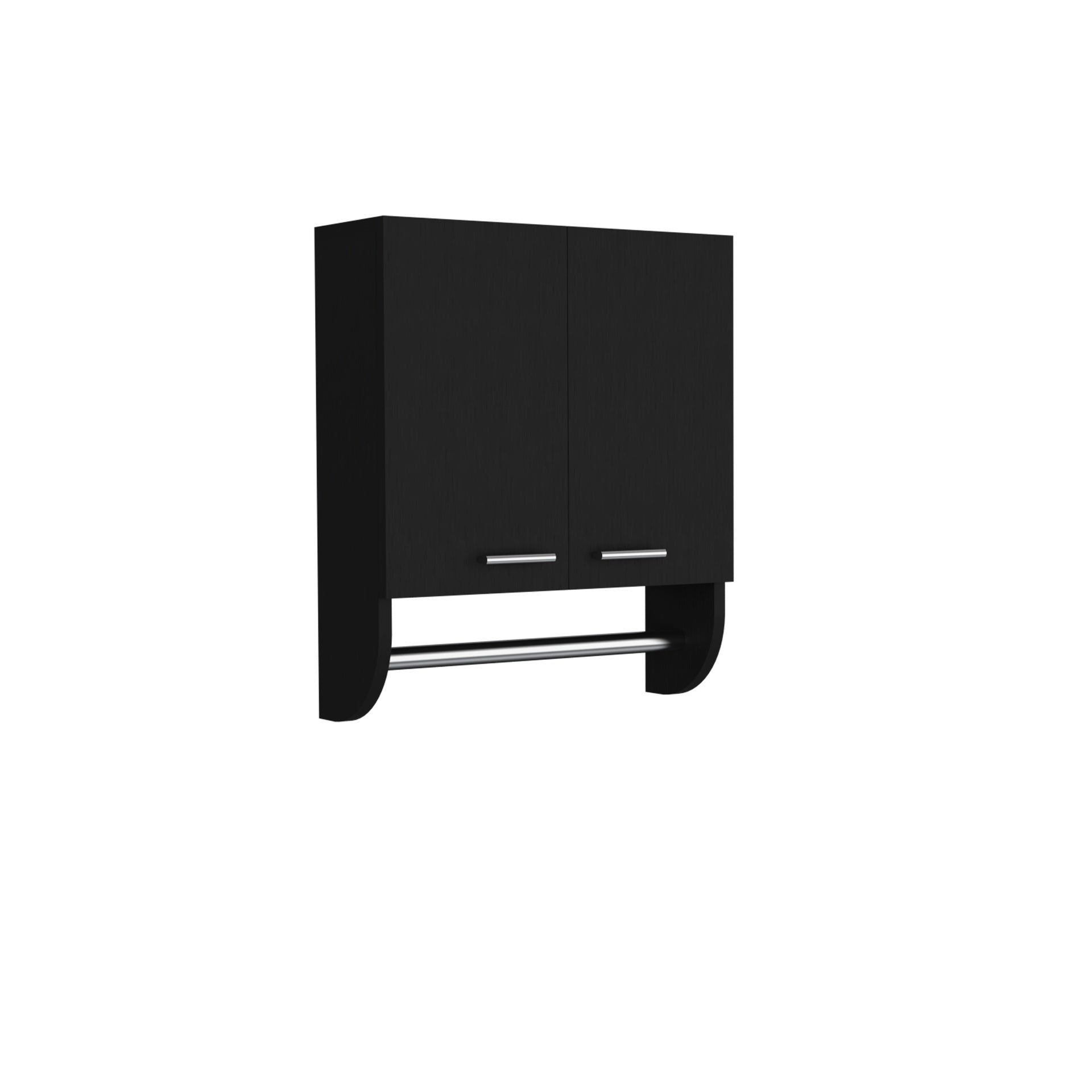 Optim Medicine Cabinet with towel holder 17.4" Wide Medice Cabinet Organizer with Two interior Shelves and Tower Holder for Bathroom, Kitchen, Mudroom