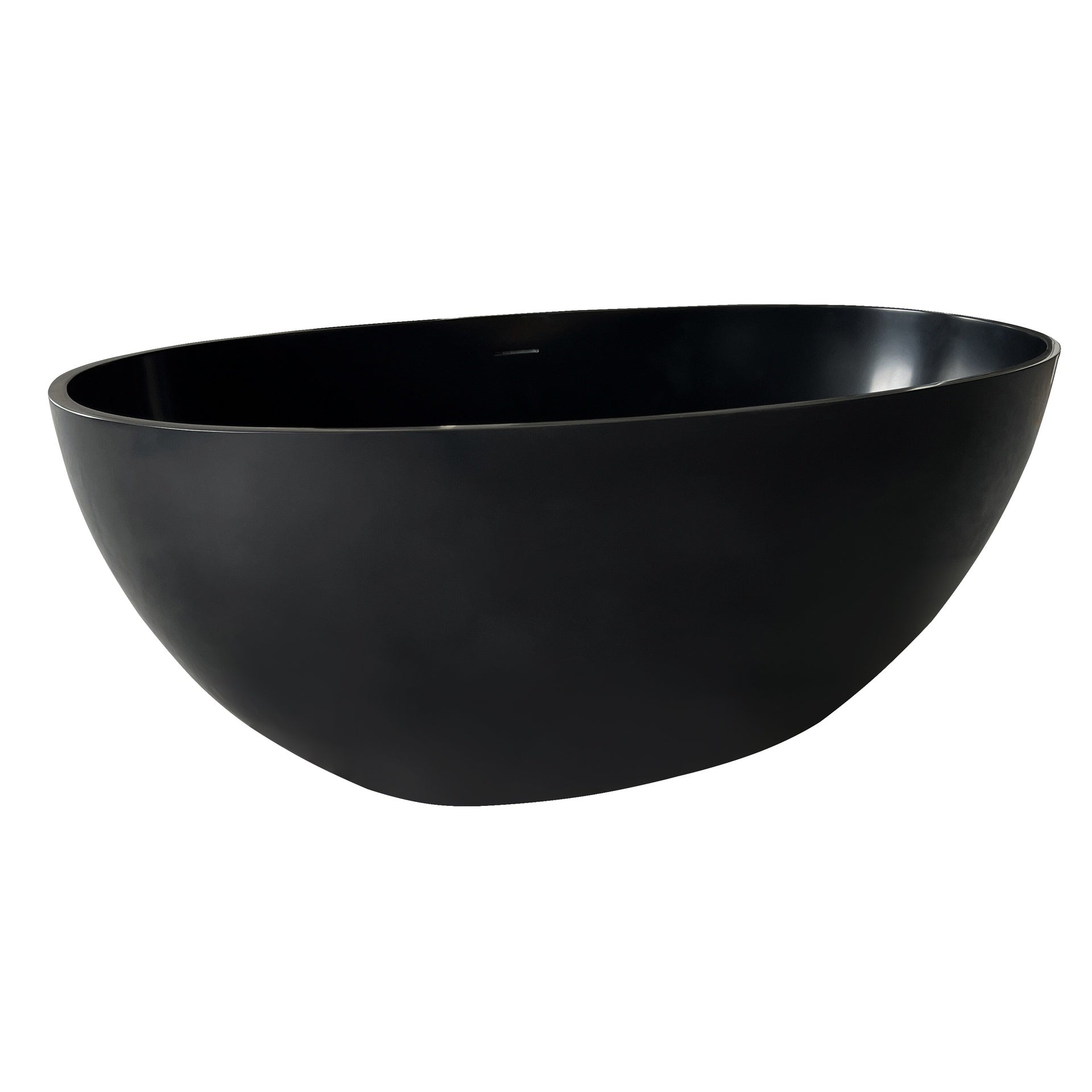55" Premium Solid Surface Deep Soaking Bathtub