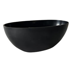 55" Premium Solid Surface Deep Soaking Bathtub