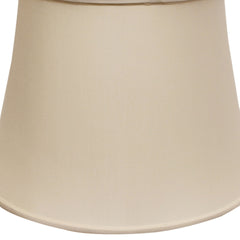 Slant Euro Bell Softback Lampshade with Washer Fitter, Champagne