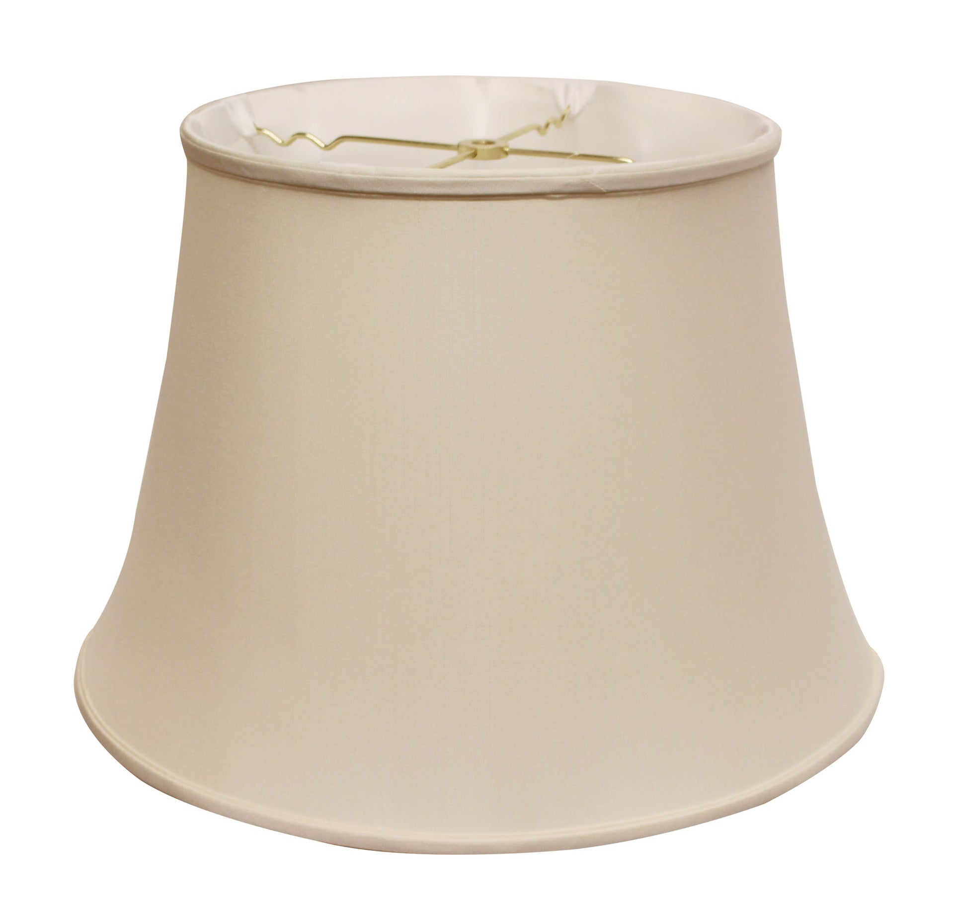 Slant Euro Bell Softback Lampshade with Washer Fitter, Champagne