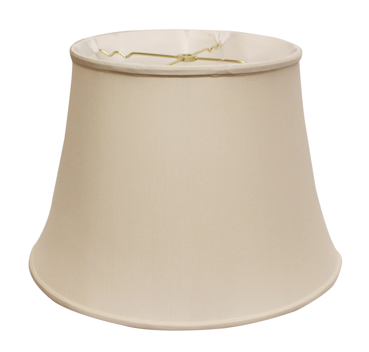 Slant Euro Bell Softback Lampshade with Washer Fitter, Champagne
