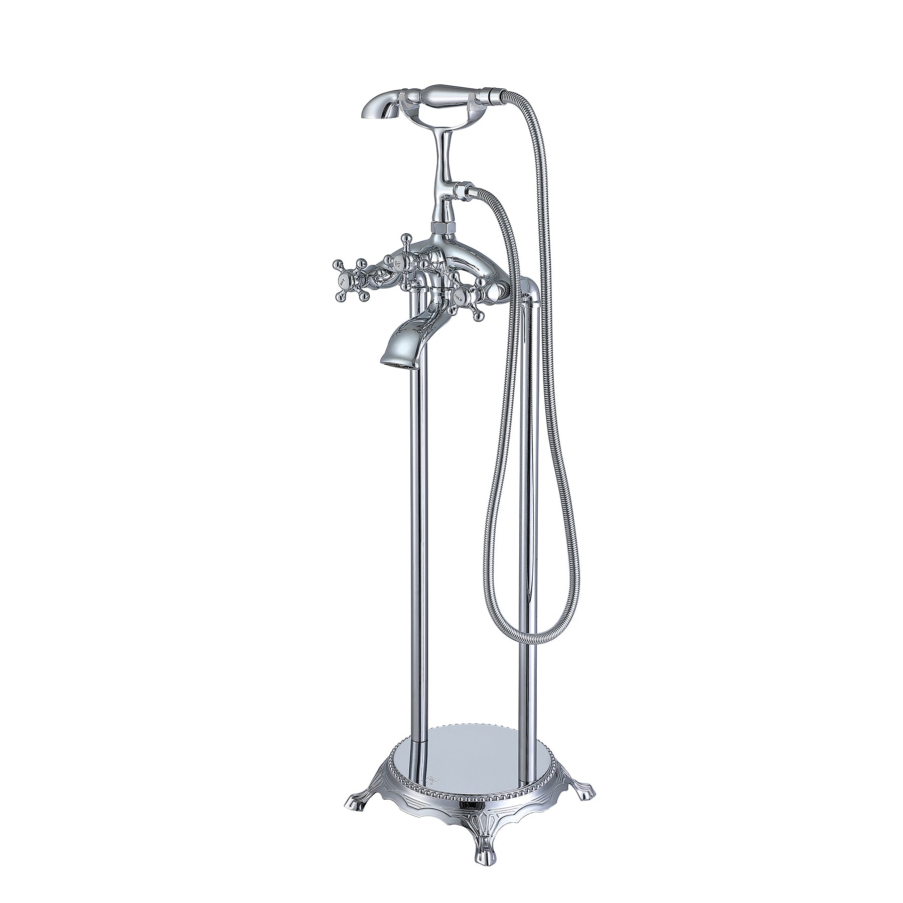 Freestanding Bathtub Faucet with Hand Shower