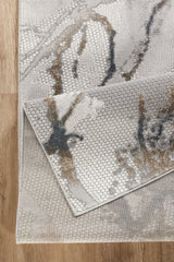 Geometrix GC_DIM1001 Gray 2 ft. 7 in. x 9 ft. 10 in. Area Rug