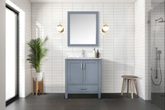 Dark Grey Bath Vanity 30 in. W x 22 in. D
