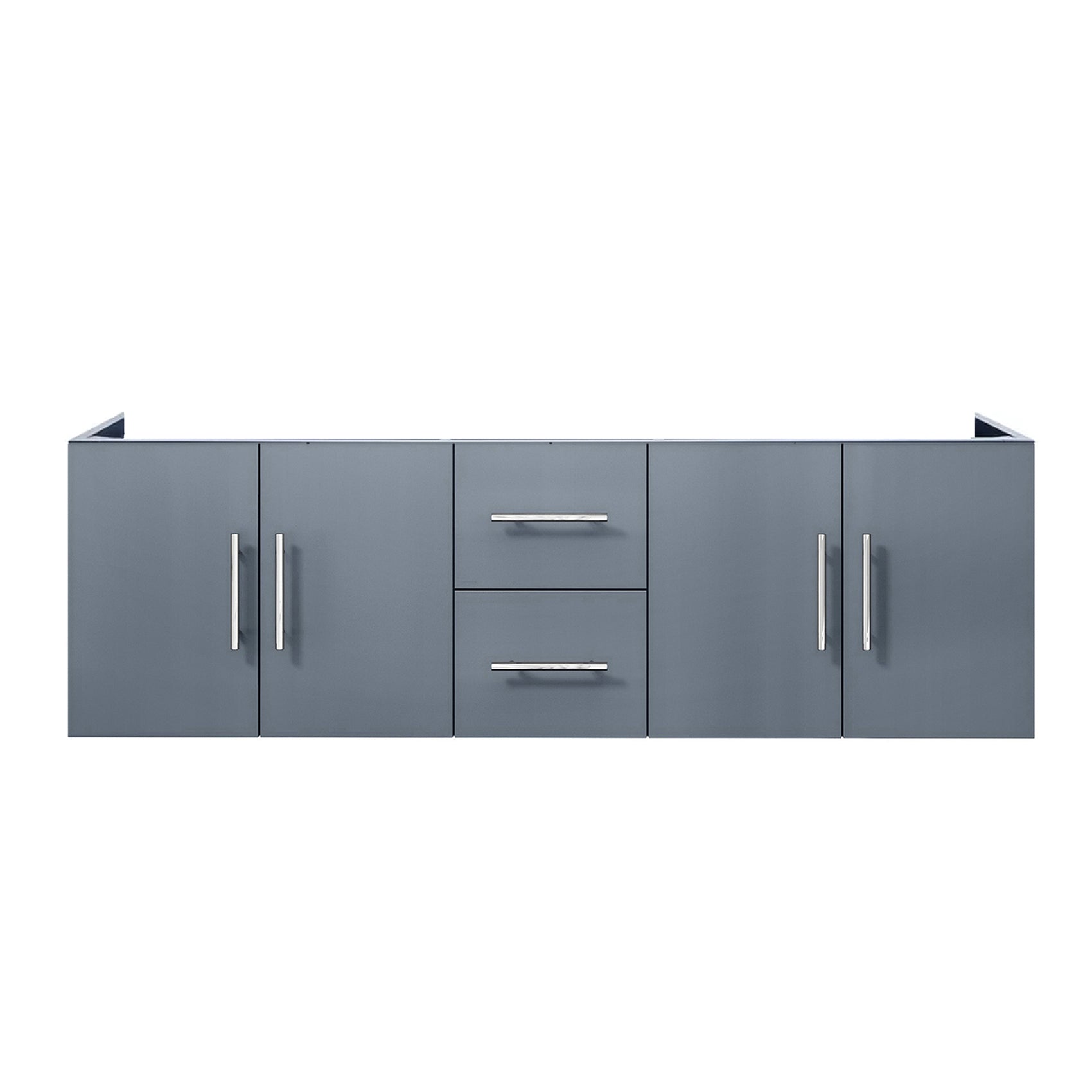 Dark Grey Double Bath Vanity 60 in. W x 22 in. D