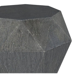 Pringle Grey Octagonal Solid Mango Wood Side Table