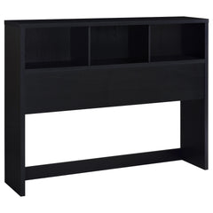 Geary Black 3-piece Queen Bedroom Set with Bookcase Headboard