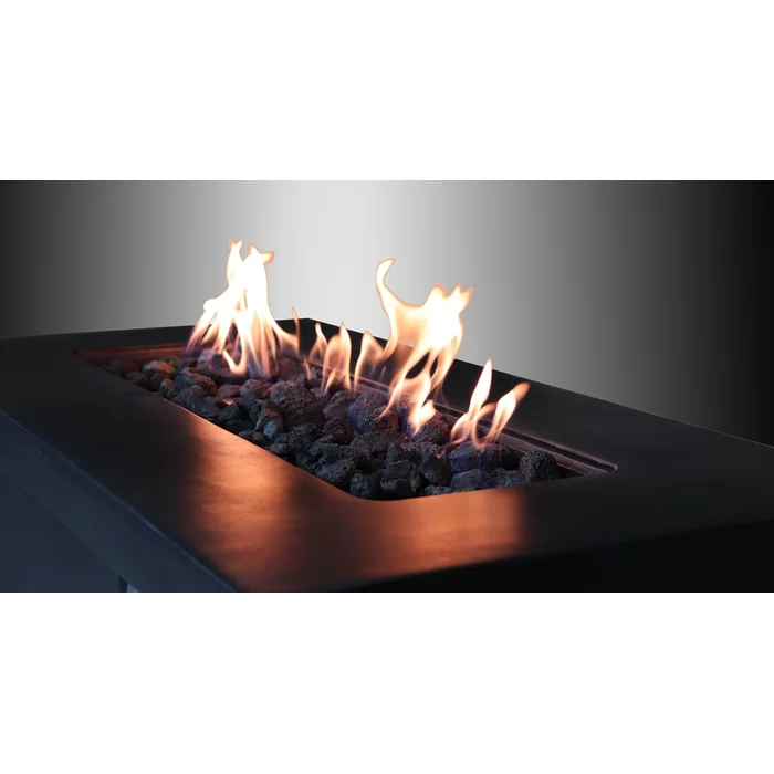 24'' H Concrete Propane/Natural Gas Outdoor Fire Pit Table