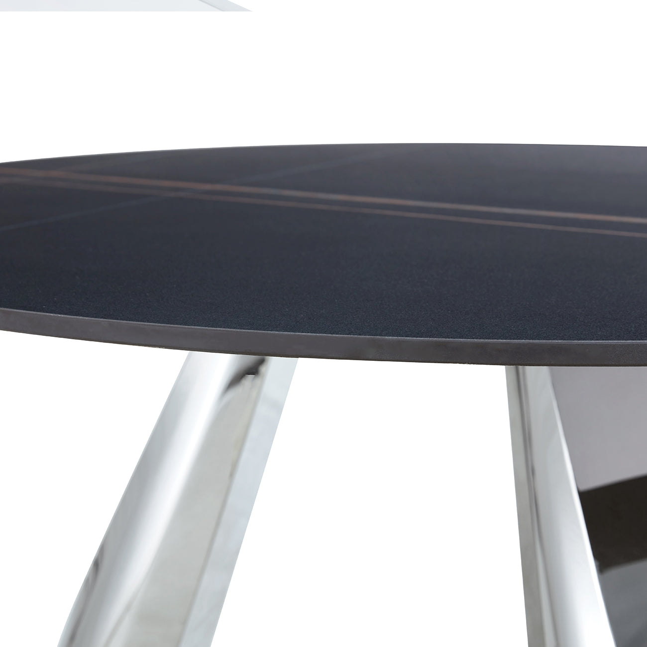 2DT-DX-107-BKMT  A 42-inch round black granite tabletop is merely a tabletop