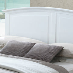 Charming White Queen Size Bed For Relaxation