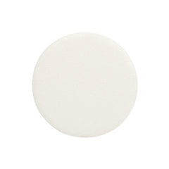 Fuji 36" Round Upholstered Storage Cocktail Ottoman, Ivory White Boucle