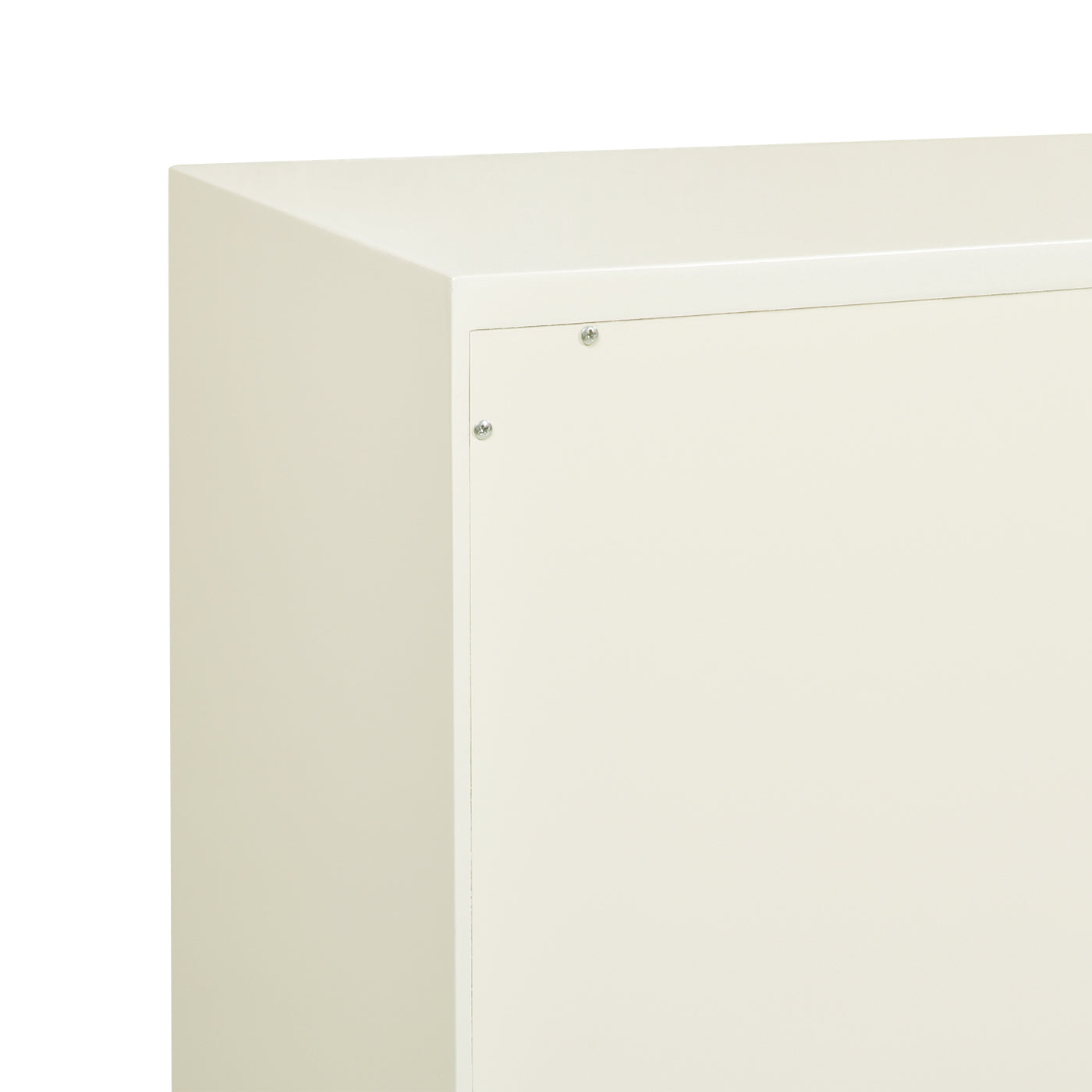 Gemini 79" Sideboard Storage Buffet, White Lacquer Birchwood