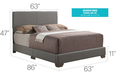 Light Grey Cozy Casual Bed For Relaxation