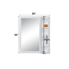 Cargo White Finish Vanity Mirror