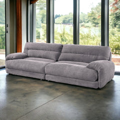 Cadenza Gray Corduroy Sofa