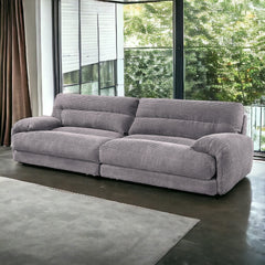 Cadenza Gray Corduroy Sofa