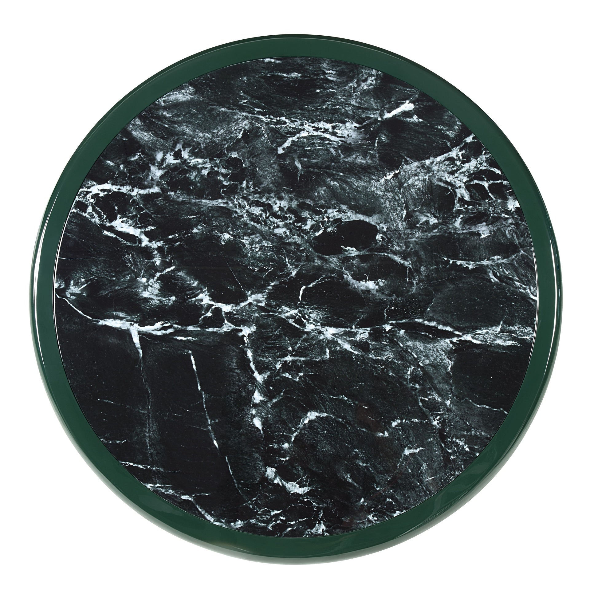 Ronald Marble Pattern Top, Dark Green Coffee Table