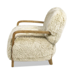Enchante 52.5" New Zealand Sheepskin Accent Loveseat