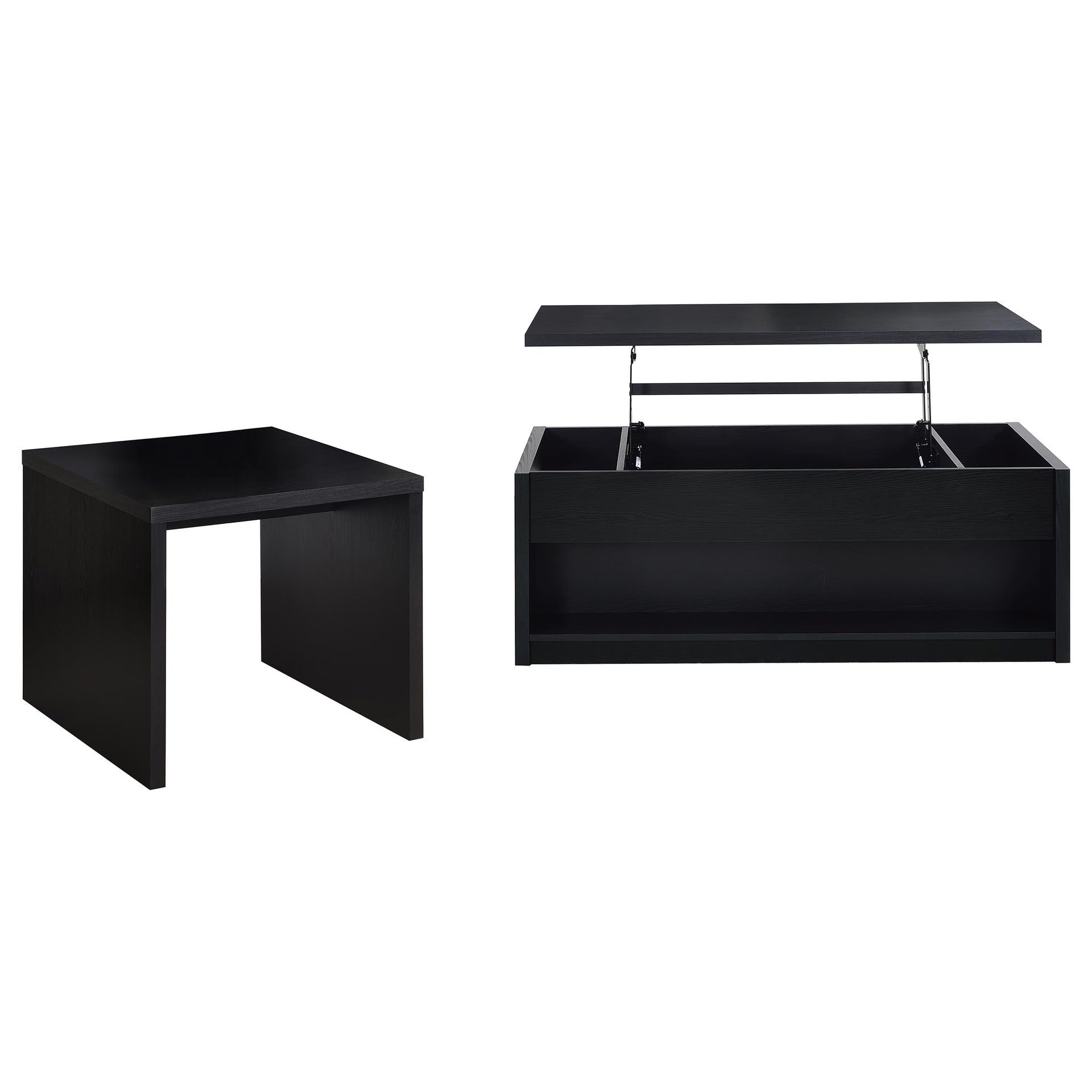 Canyon Black 2-piece Lift Top Coffee Table Set