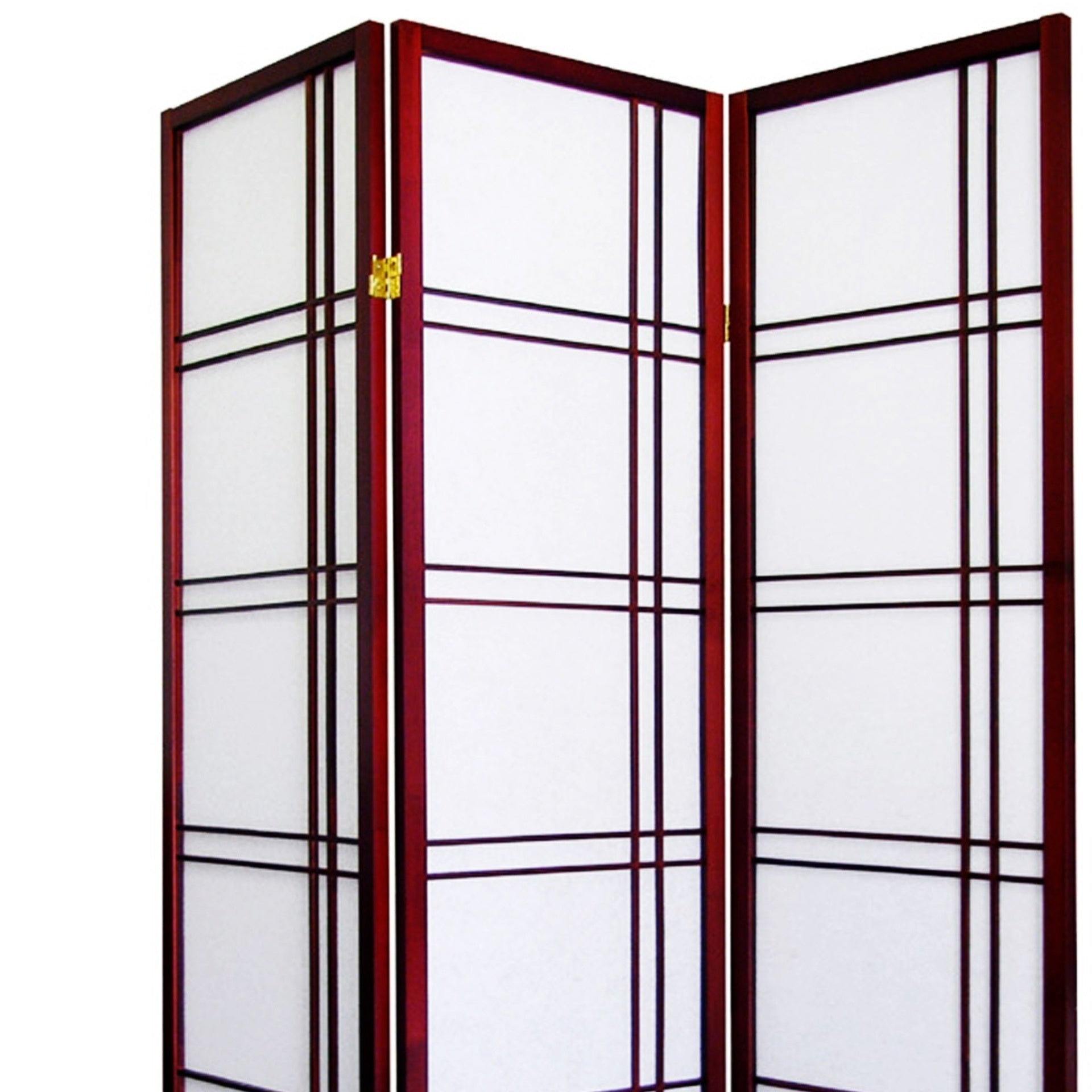 70" Tall 3-Panel Screen / Room Divider "Girard" with Cherry finish