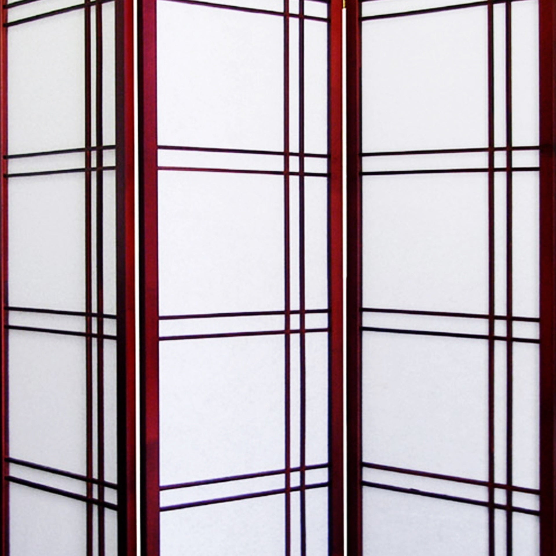 70" Tall 3-Panel Screen / Room Divider "Girard" with Cherry finish