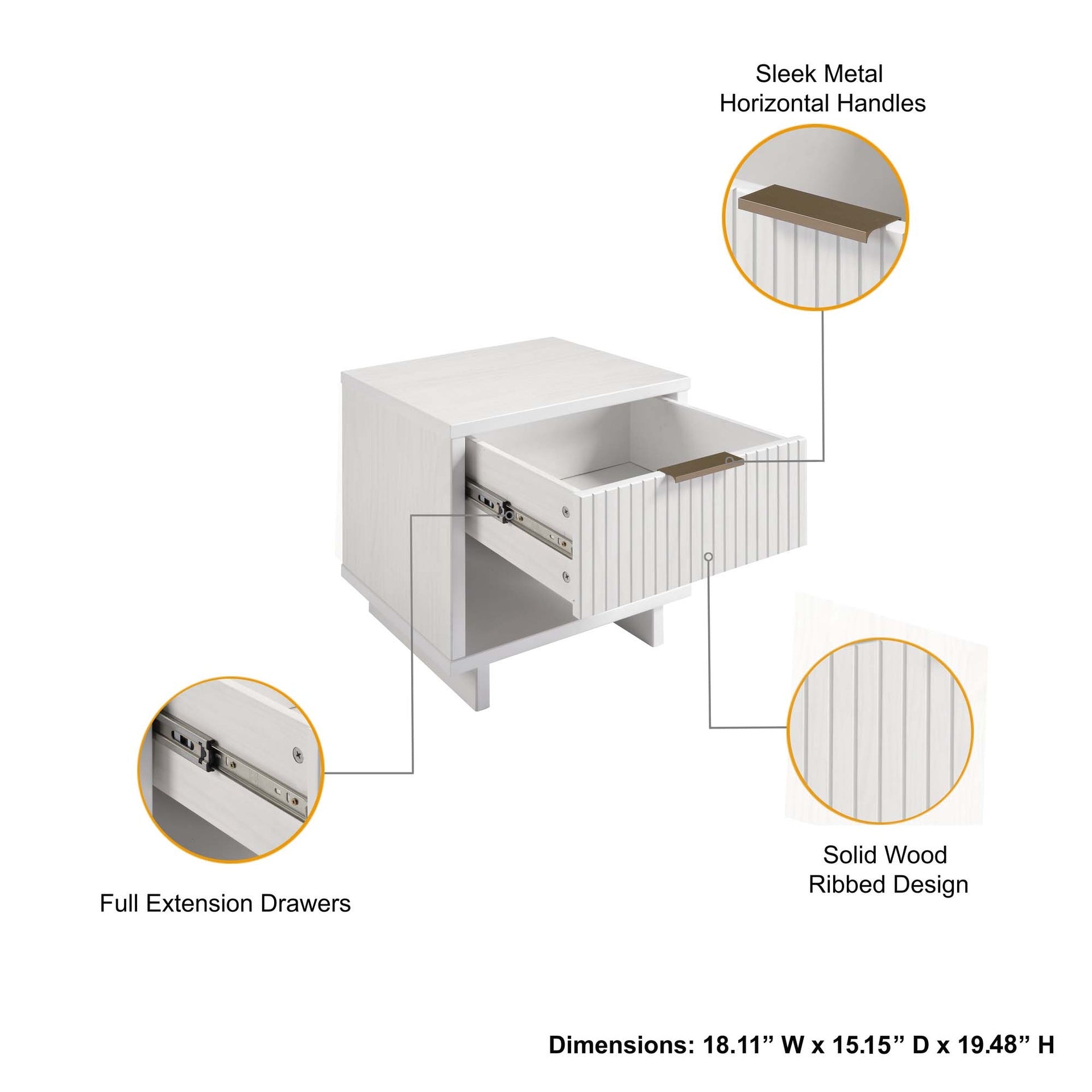 Nightstand in White