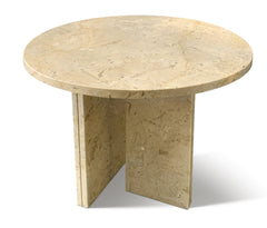 Gold Yellow Beige natural marble coffee table, small table,living room table, natural stone, Ø17.7 h15.8 Inch/Ø45 h40 cm, genuine marble, real marble