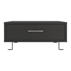 Beijing Coffee Table, One Drawer, Four Legs  -Black