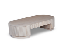 White Washed Solid Wood Coffee Table