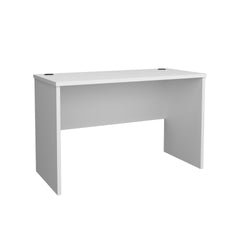 Malibu 47" Wide Study Desk White  Modern Simple Computer & Laptop Table Dining Table for Bedroom, Living Room, Home and Office, Kitchen White