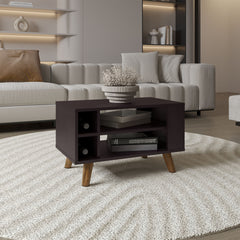 Shawnee Coffee Table with Two Spacious Open Storage Shelves and Rectangular Modern Design, Functional Living Room Center Table