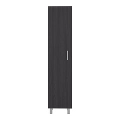 Vintro Freestanding Storage Cabinet with Internal Storage Shelves, Tall Single Door, 4 Interior Shelves, Metal Handle and Legs