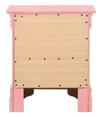 Charming Pink Traditional Nightstand