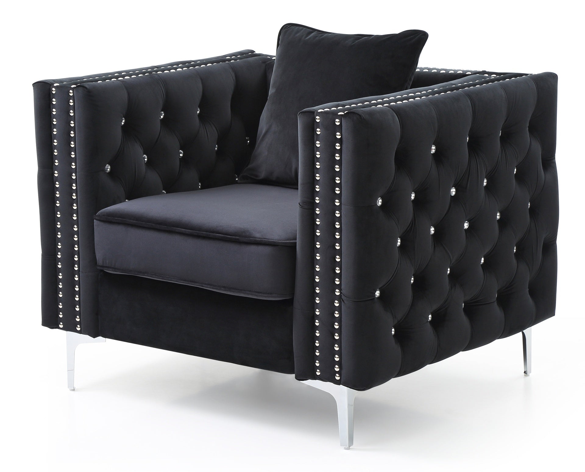 Sleek Contemporary Track Arm Chair