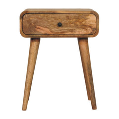 Solid Wood Avora Nightstand with 1-Drawer, Oak-ish, Light Brown