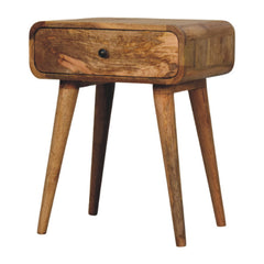 Solid Wood Avora Nightstand with 1-Drawer, Oak-ish, Light Brown