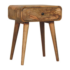 Solid Wood Avora Nightstand with 1-Drawer, Oak-ish, Light Brown