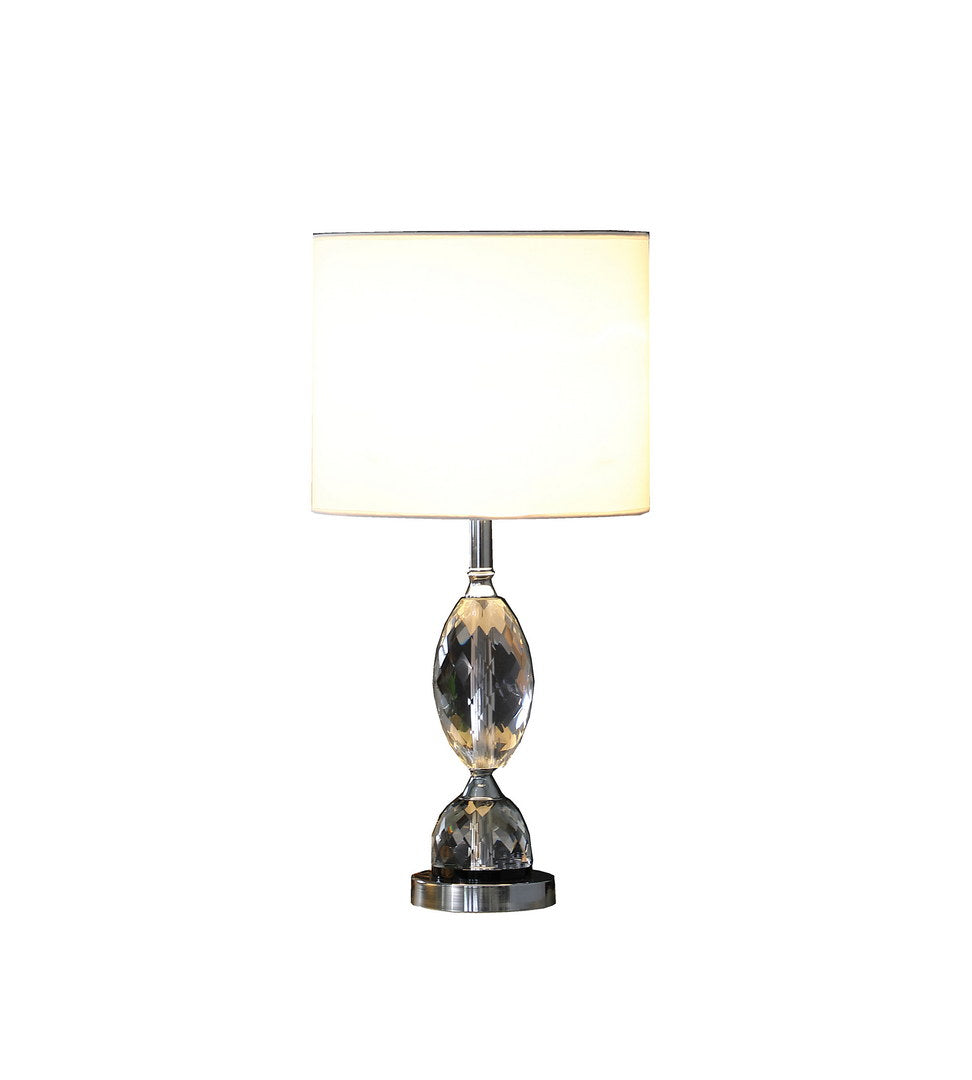 23.75" In Georgia Pear Cut-Crystal Modern Table Lamp