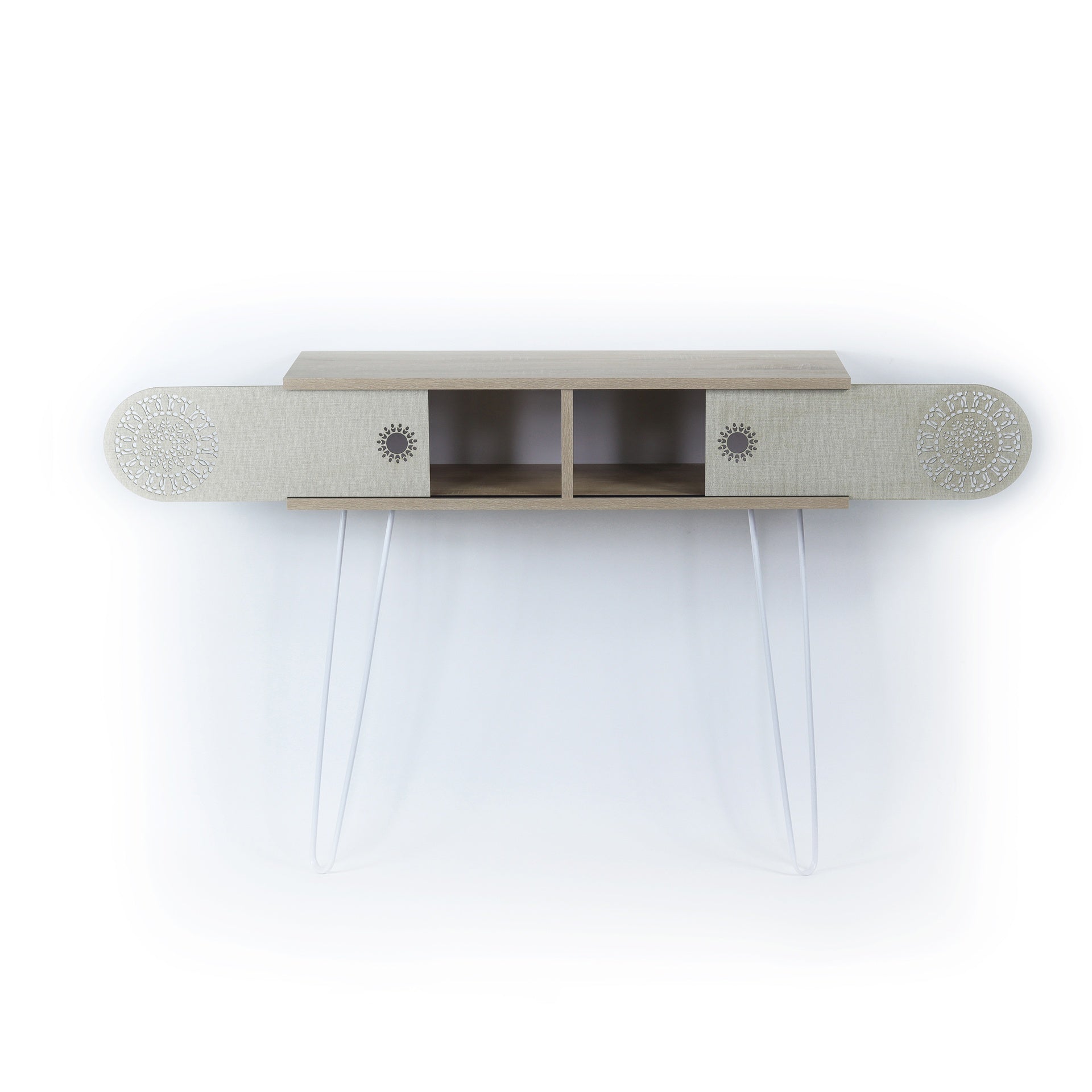 Lora Metal Legs 2 Tier Console Table