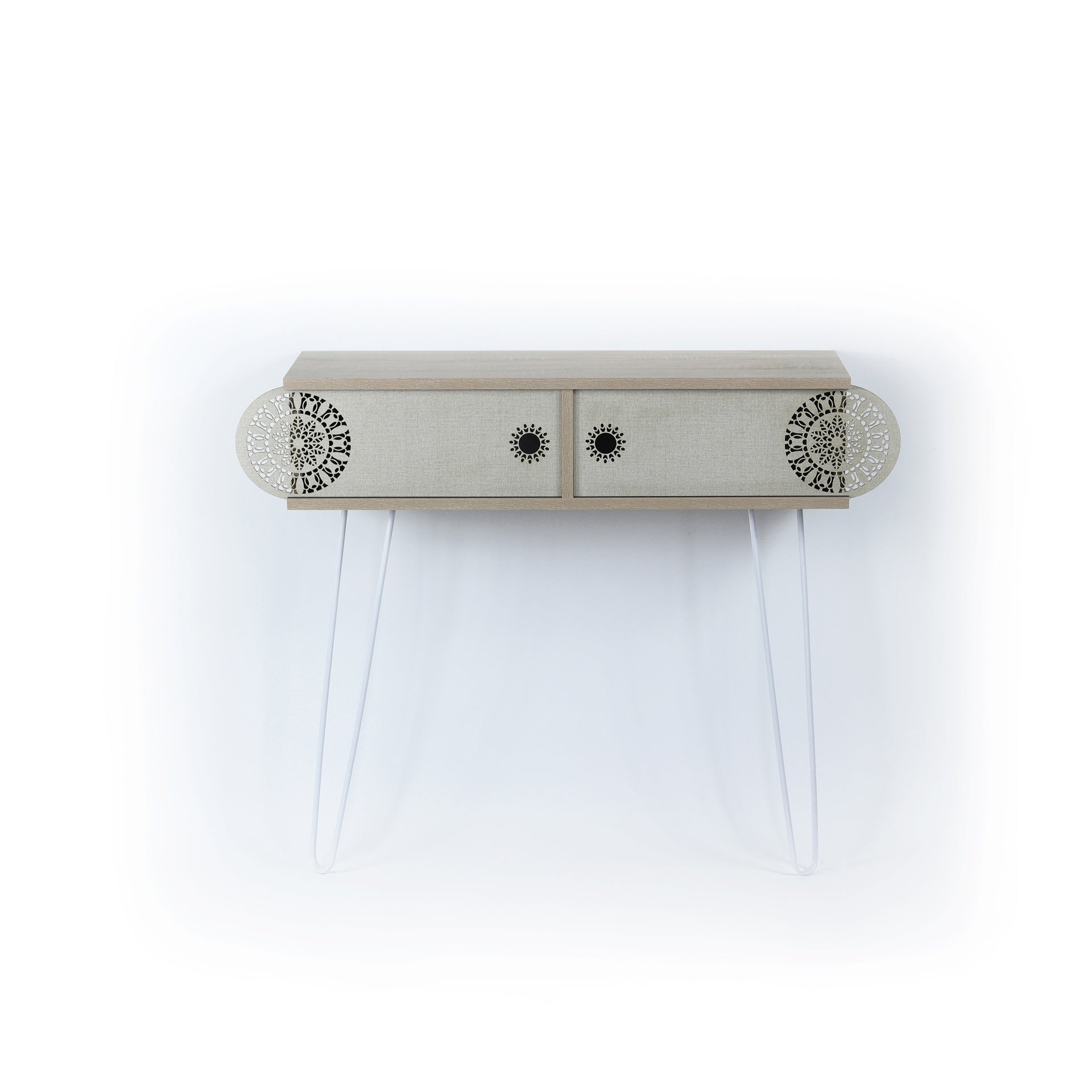 Lora Metal Legs 2 Tier Console Table