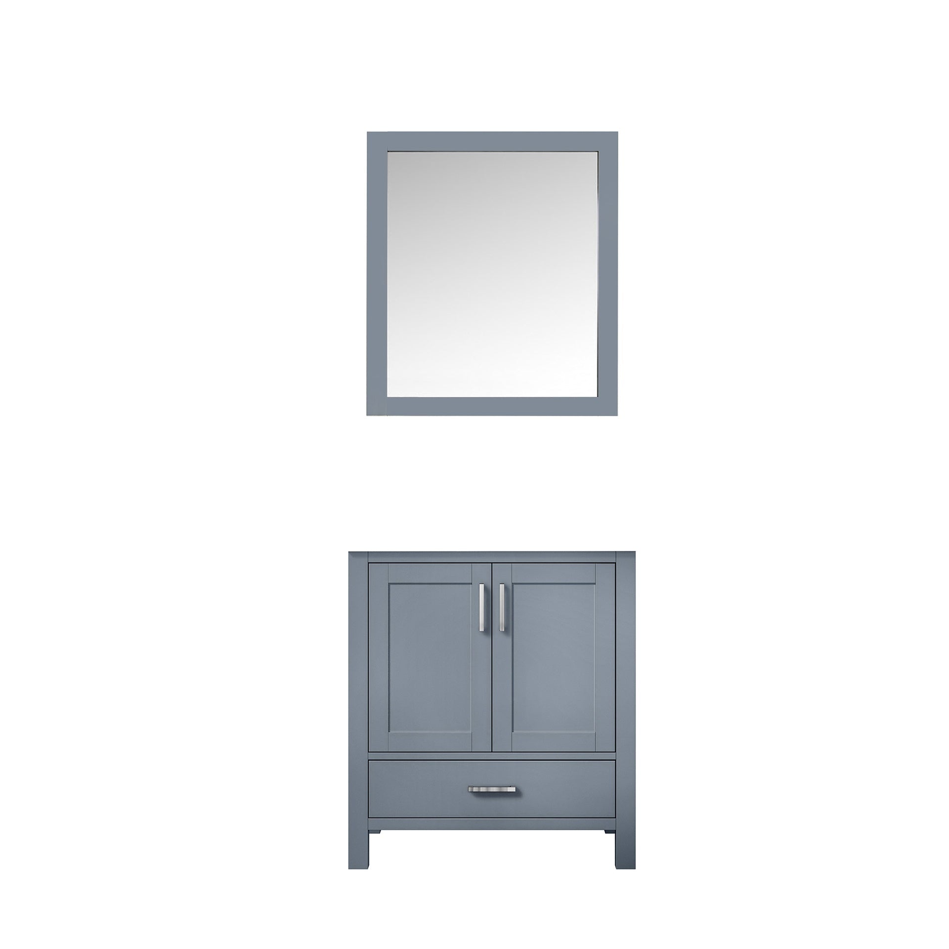 Dark Grey Bath Vanity 30 in. W x 22 in. D, and 28 in. Mirror