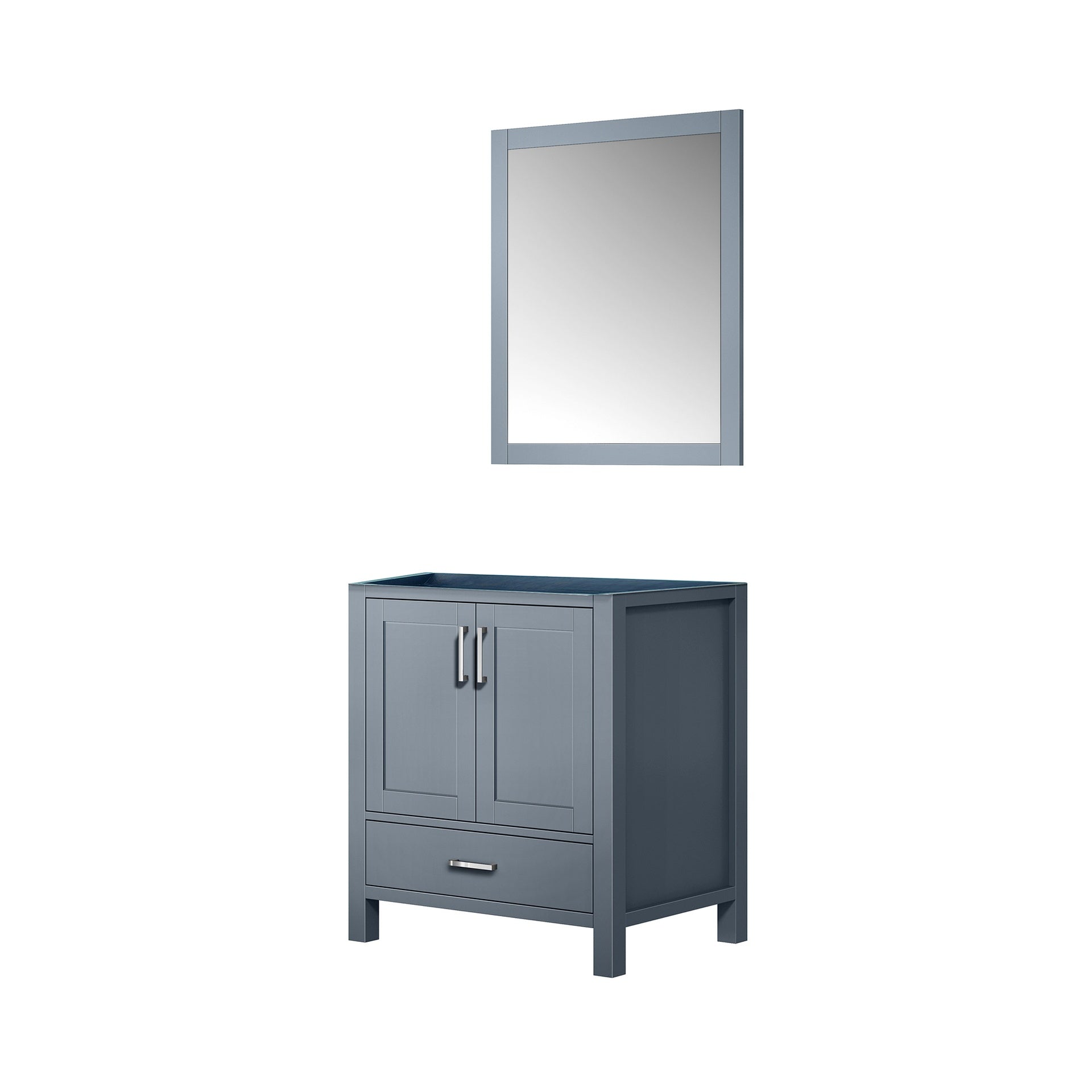 Dark Grey Bath Vanity 30 in. W x 22 in. D, and 28 in. Mirror