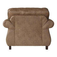 Leinster Fabric Armchair with Antique Bronze Nailheads in Jetson Ginger