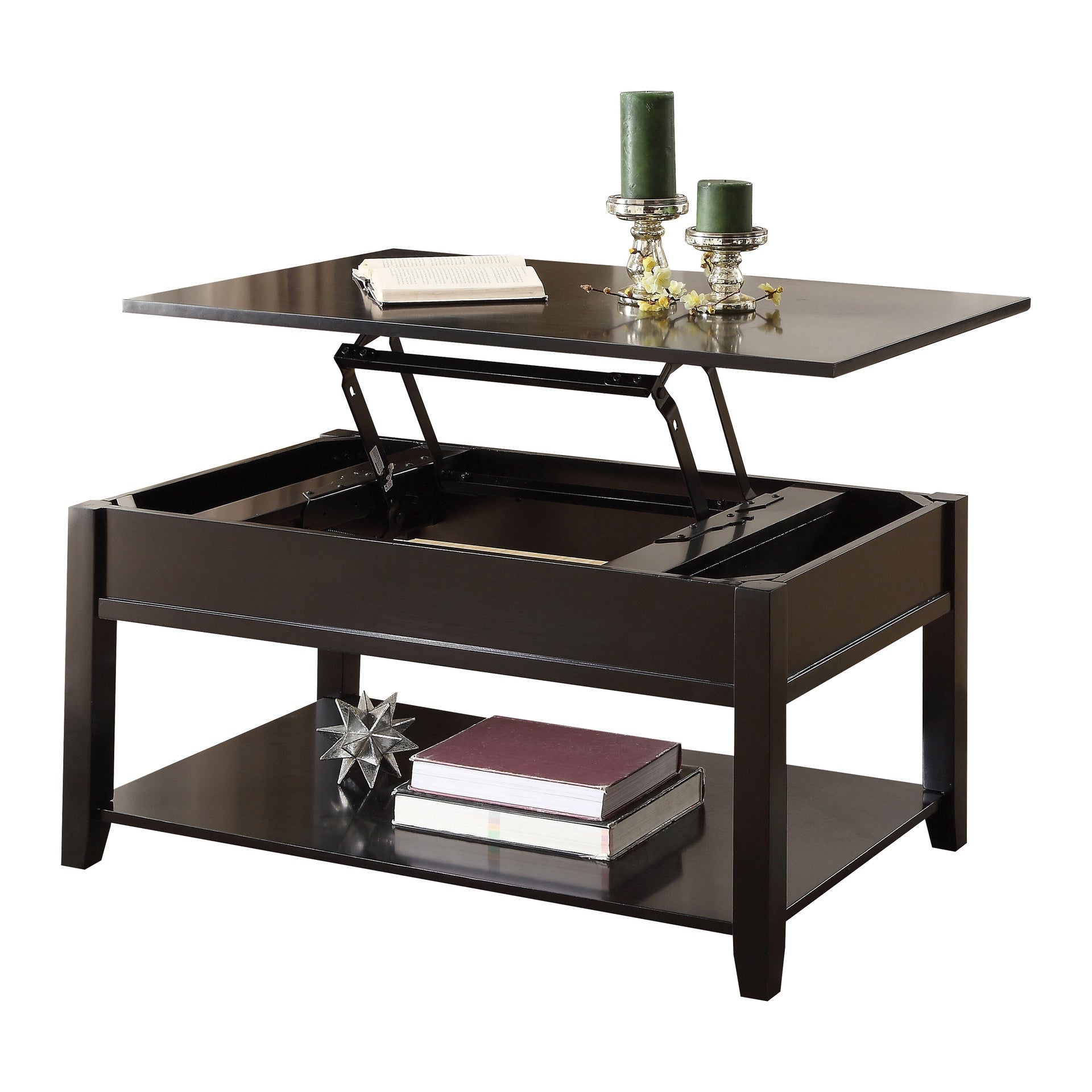 Black Coffee Table with Lift Top