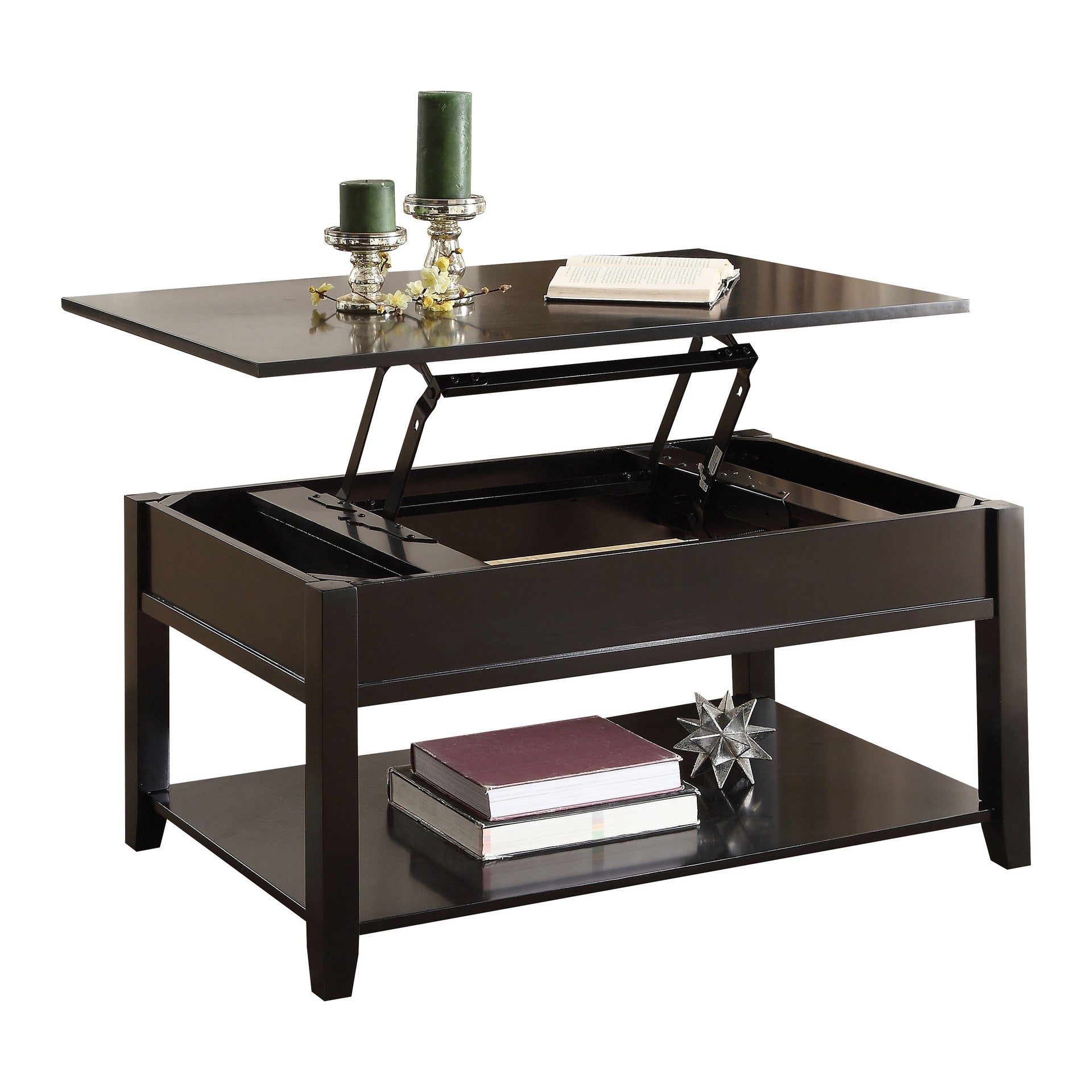 Black Coffee Table with Lift Top